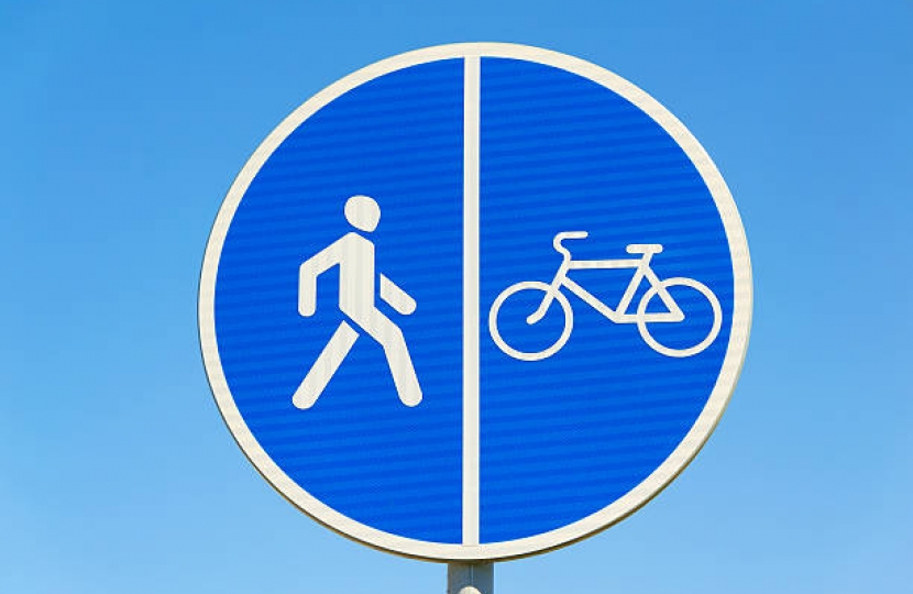 Pedestrian and Cycle Sign