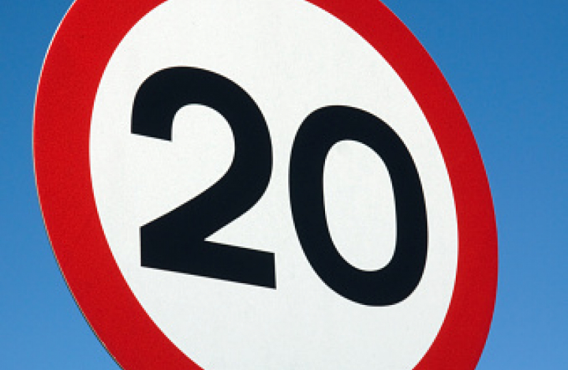 20mph sign 