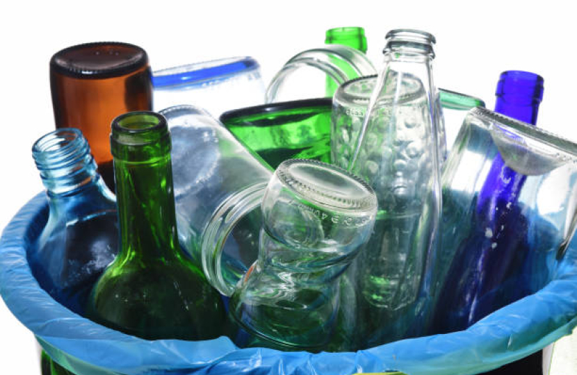 Glass waste collection