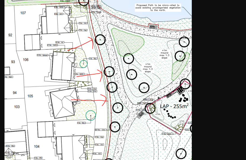 Knee Rail Fence and POS Plan