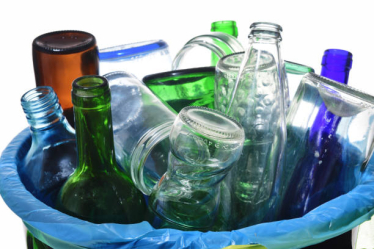 Glass waste collection