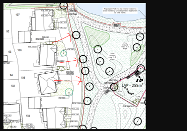 Knee Rail Fence and POS Plan